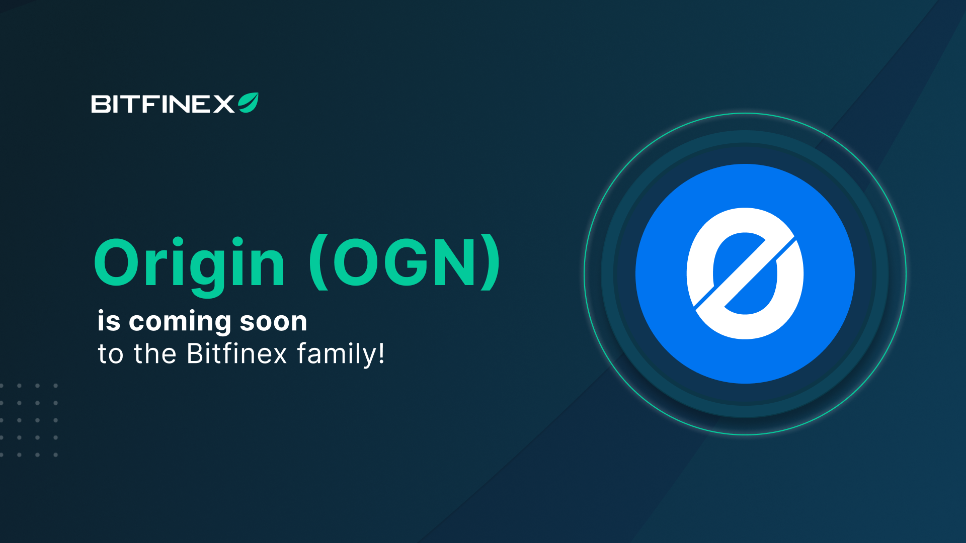 Bitfinex to List Origin Protocol Native Token OGN