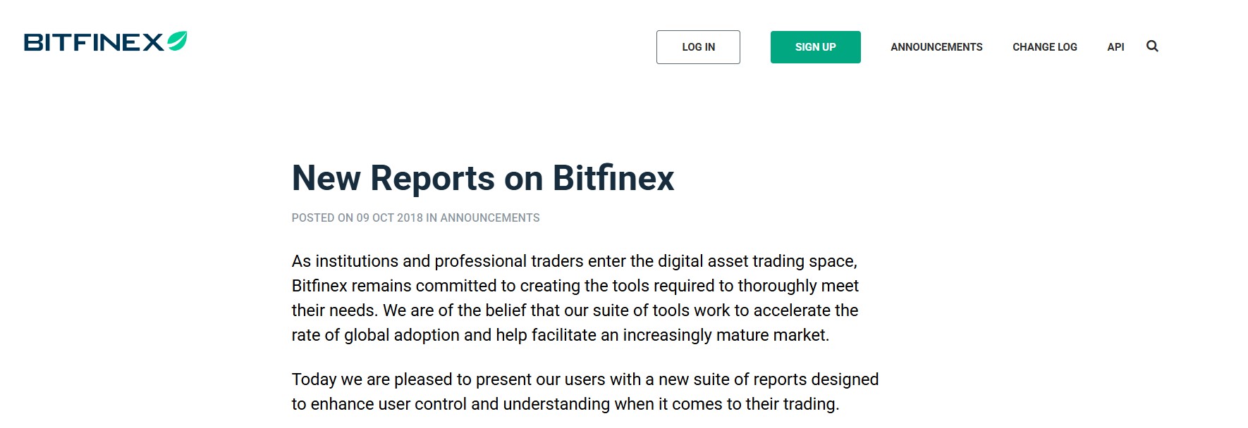 With Bitfinex New Reports, traders can access a variety of detailed reports that offer critical insights into their trading activities.