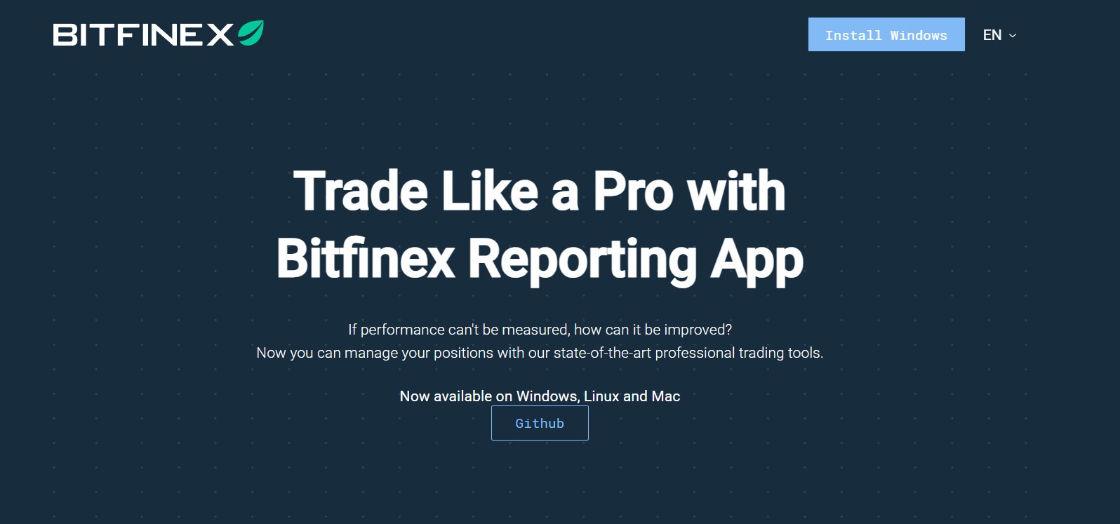 The Power of the Bitfinex Reporting App